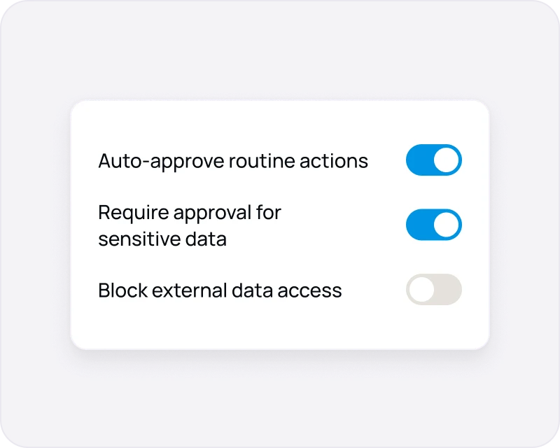 AI governance policies and guardrails